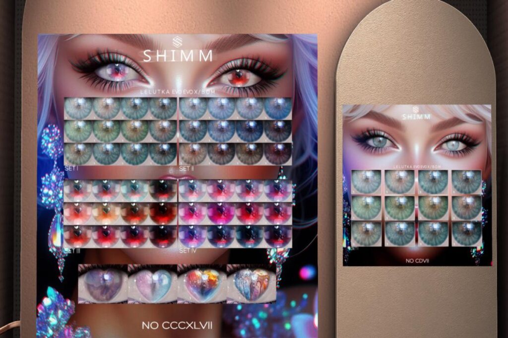 NO CCCXLVII Eyes - Bom/Evo/Evo X, L$288 each/L$1000 FP