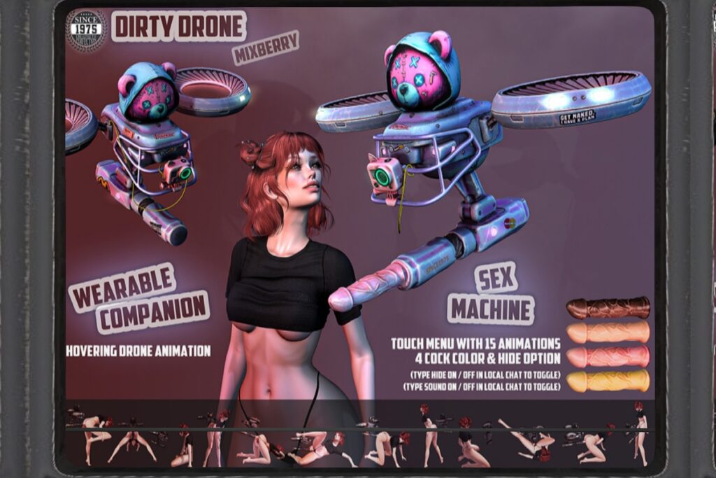 Dirty Drone Animesh Companion, L$850 each
