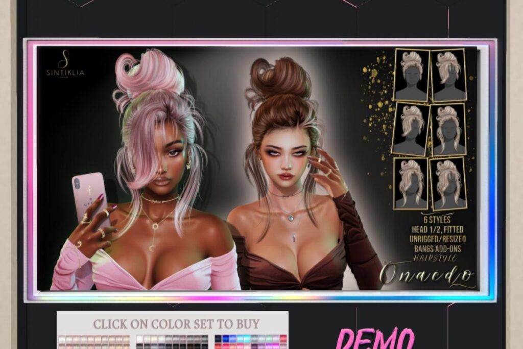 Onaedo Hair, L$288 each/L$688 FP