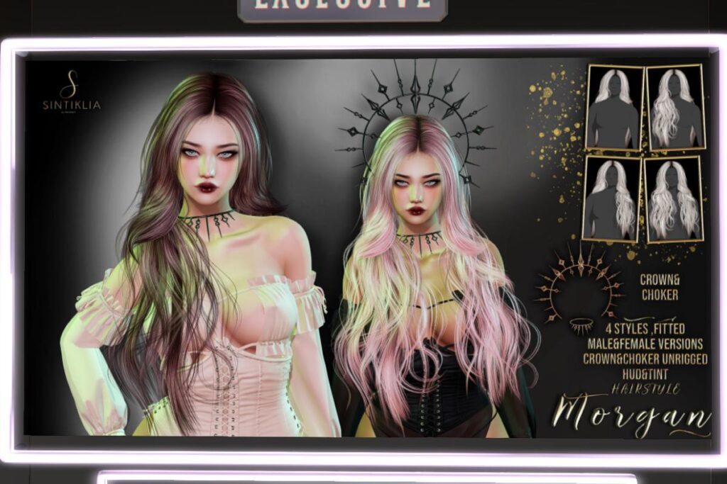 Morgan Hair &amp; Choker, L$350 each/L$750 FP