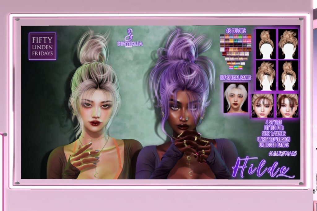 Hilde Hair	<a href="http://maps.secondlife.com/secondlife/Sintiklia/154/82/67" target="_blank">Teleport</a>
