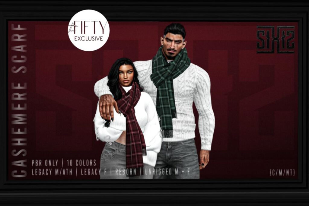 Cashmere Scarf - Legacy M+F/Reborn/+mods/+unrigged, L$366