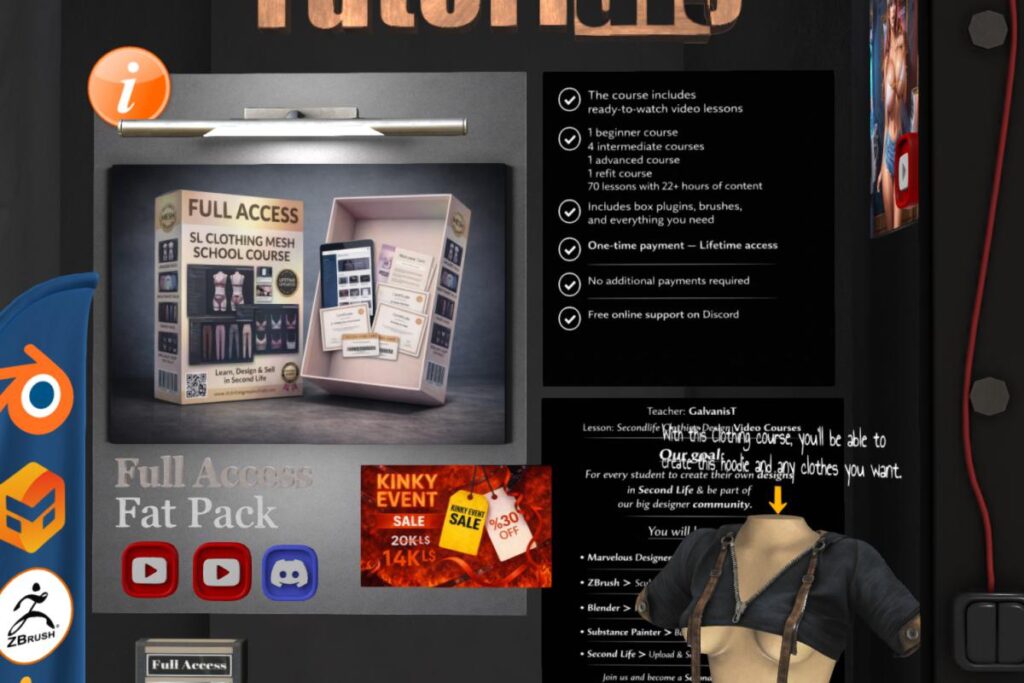 Galvanist Full Access Course, L$14000