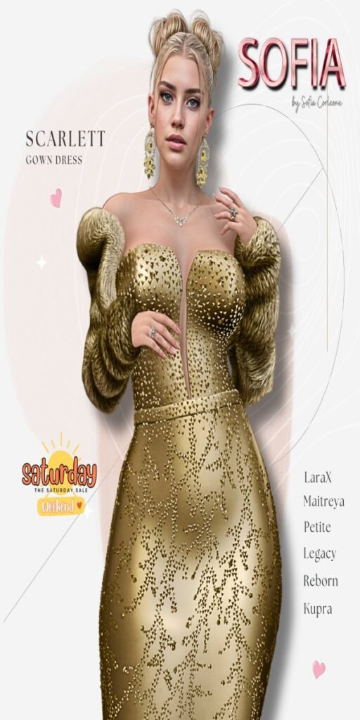 Scarlett Gown - Inithium/Legacy/Maitreya/Reborn/+mods	<a href="http://maps.secondlife.com/secondlife/WIP/200/75/1502" target="_blank">Teleport</a>