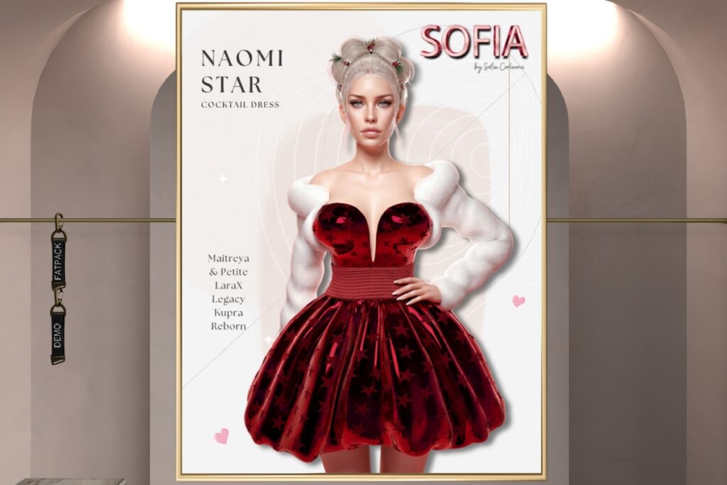 Naomi Star Dress - Inithium/Legacy/Maitreya/Reborn/+mods, L$155 each/L$550 FP
