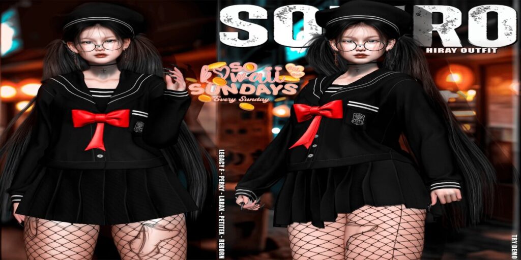 Hiray Outfit - Legacy/MaitreyaX/Reborn/+mods	<a href="http://maps.secondlife.com/secondlife/Silver%20City/193/192/1802" target="_blank">Teleport</a>