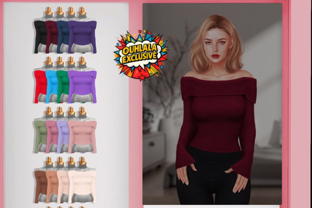 Off-Shoulder Top - Legacy/MaitreyaX/Reborn/+mods, L$299 each/L$999
