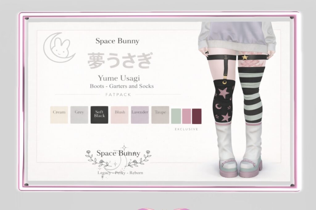 Yume Boots &amp; Garter Socks - Legacy/MaitreyaX/Reborn, L$450