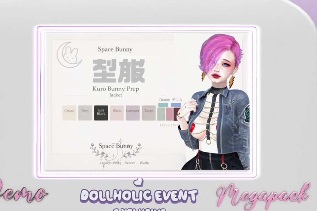Kuro Bunny Prep Jacket - Legacy/MaitreyaX/Reborn/+mods, L$250 each/L$1250 FP