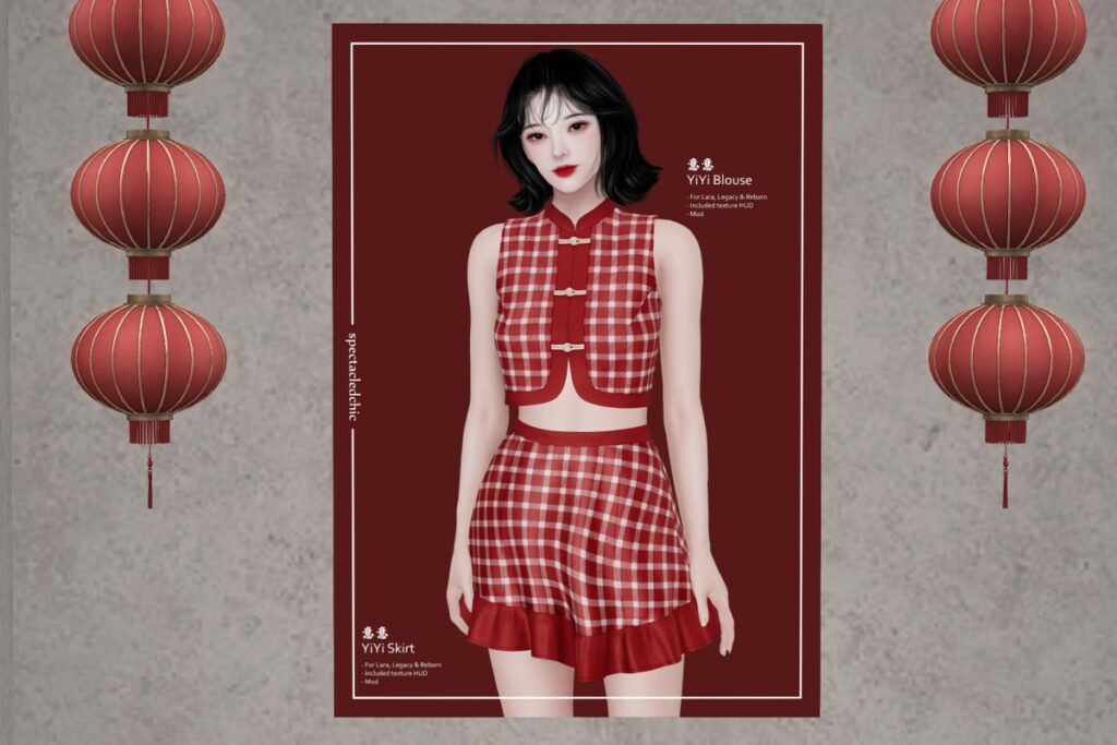 YiYi Outfit - Legacy/Maitreya/Reborn, L$399 each Body Pack/L$999 each FP