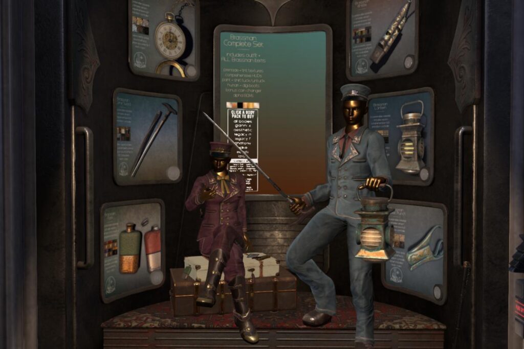 Brassman Uniform - see ad for fits, L$1750 each/L$3250 FP