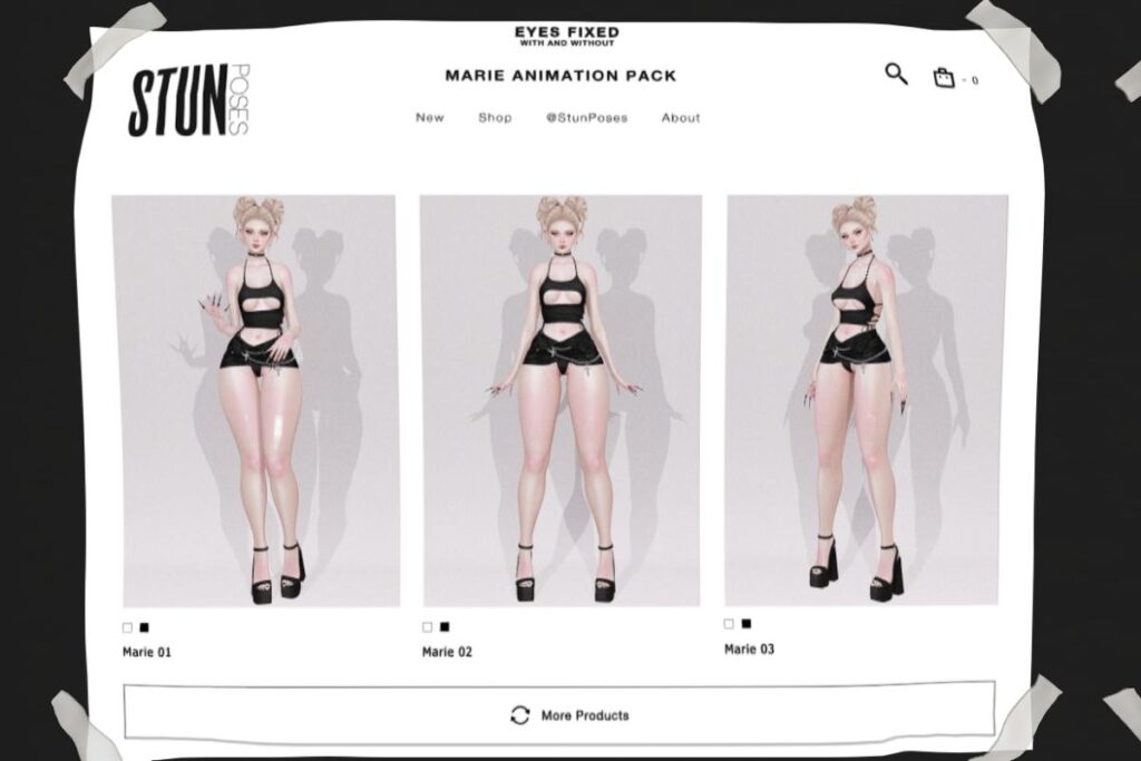 Marie Animations, L$150 each/L$300 FP