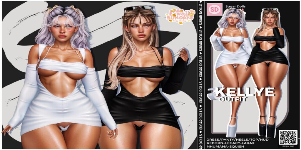 Kellye Outfit - Legacy/MaitreyaX/Nhumana/Reborn	<a href="http://maps.secondlife.com/secondlife/Woodland%20Realm/193/186/23" target="_blank">Teleport</a>