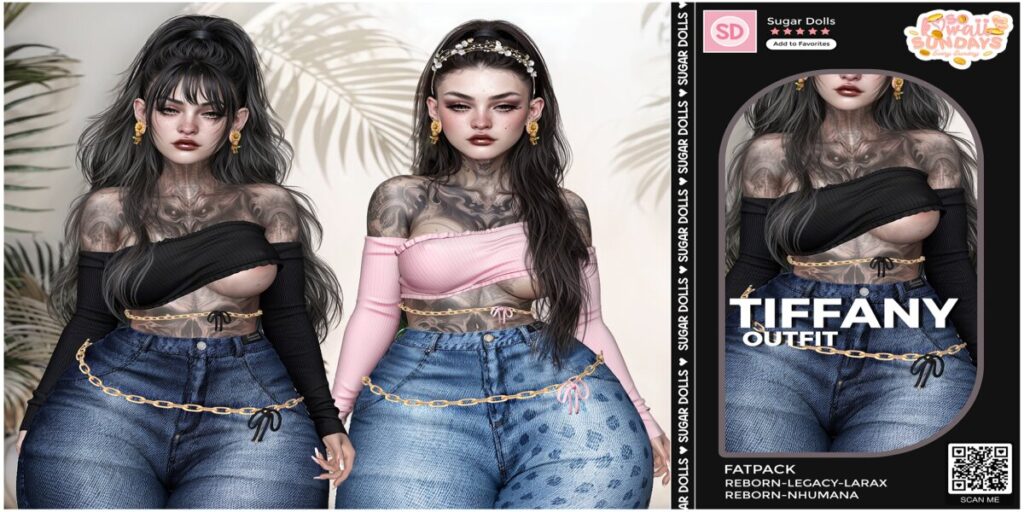 Tiffany Outfit - Legacy/MaitreyaX/Nhumana/Reborn	<a href="http://maps.secondlife.com/secondlife/Woodland%20Realm/192/186/23" target="_blank">Teleport</a>