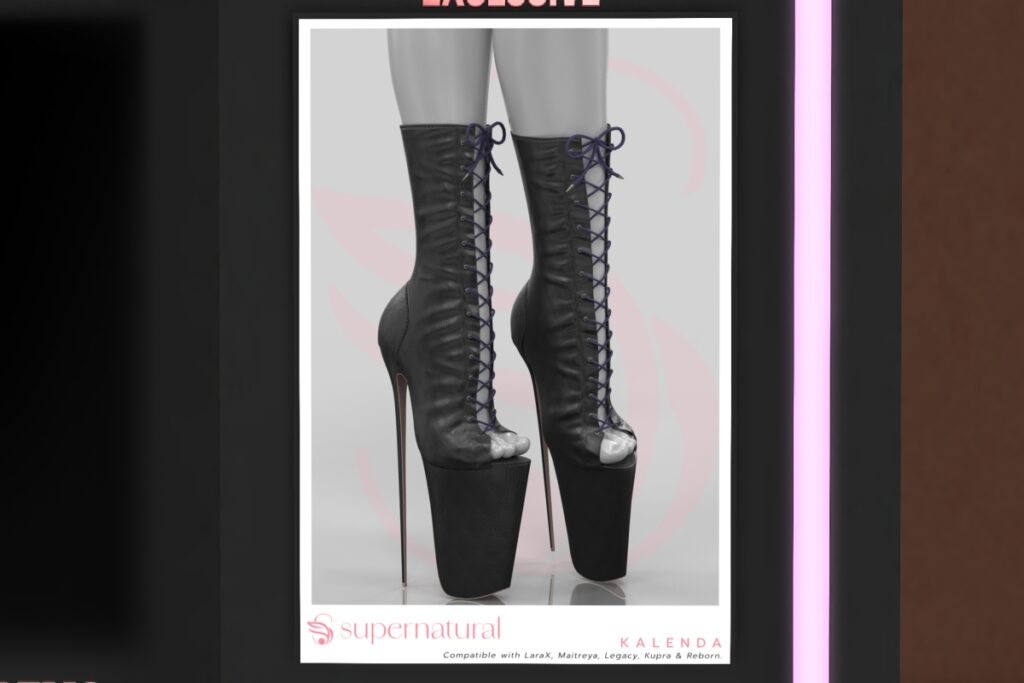 Kalenda Boots - Inithium/Legacy/Maitreya/Reborn/+mods, L$250 each/L$1250 FP