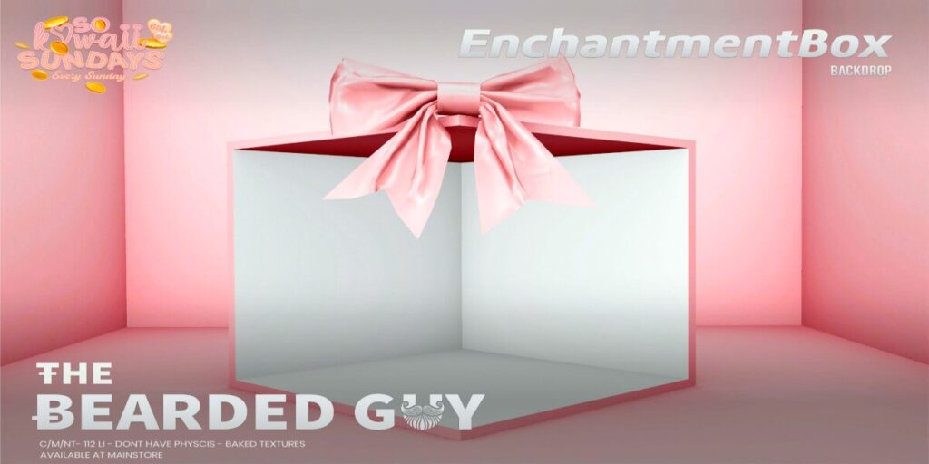 Enchantment Box Backdrop	<a href="http://maps.secondlife.com/secondlife/Moonwall/169/121/32" target="_blank">Teleport</a>
