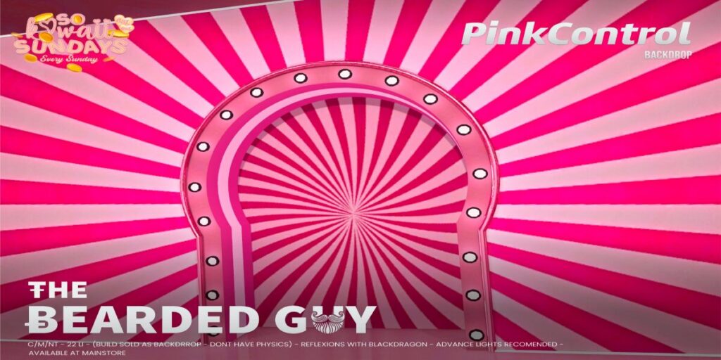 Pink Control Backdrop	<a href="http://maps.secondlife.com/secondlife/Moonwall/169/121/32" target="_blank">Teleport</a>