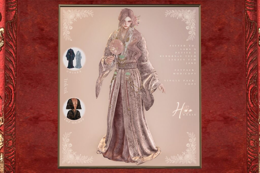 Huo Outfit - Jake/Legacy M+F/MaitreyaX/Reborn/+mods, L$279 each/L$259-L$1099 each FP