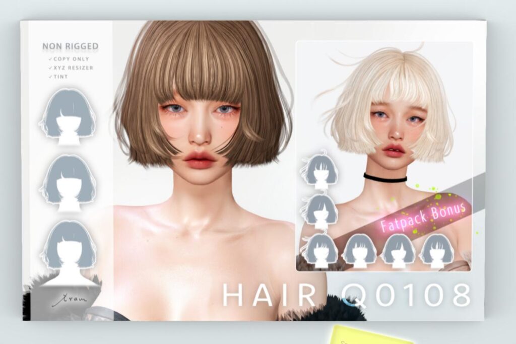 Q0108 Hair, L$388 each/L$688 FP