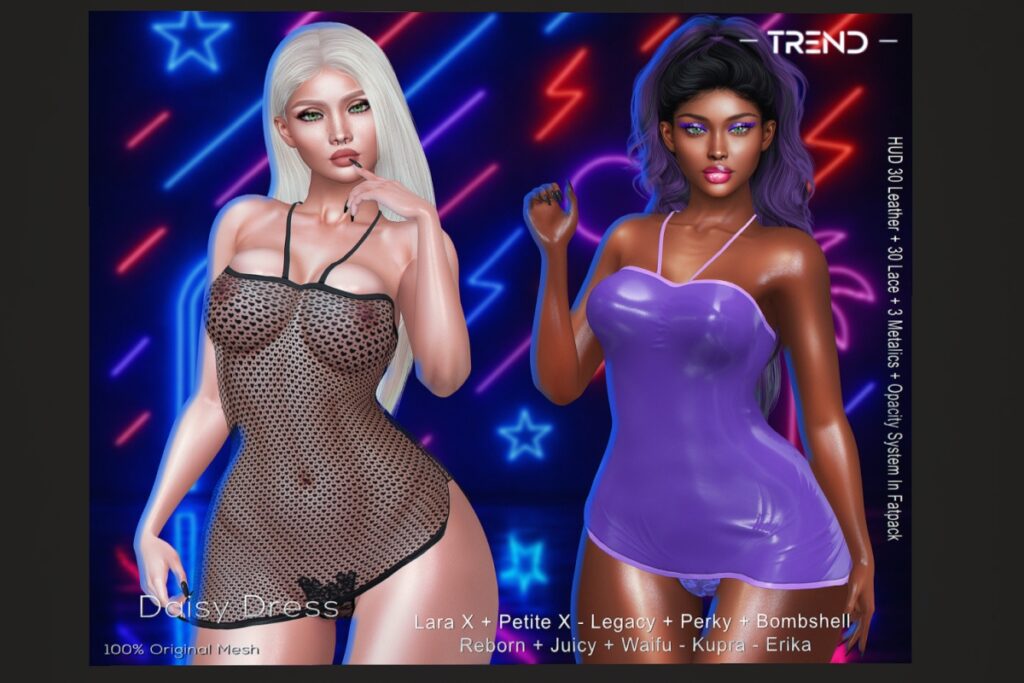 Daisy Dress - Erika/Inithium/Legacy/MaitreyaX/Reborn/+mods, L$350 each/L$1799 FP