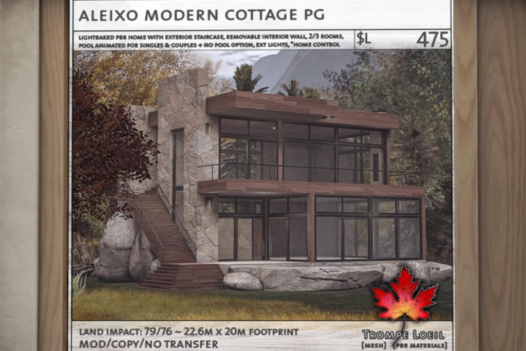 Alexio Modern Cottage,L$475 PG