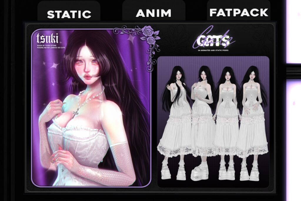 Gats Poses &amp; Animations, L$249-L$299 each/L$349 FP
