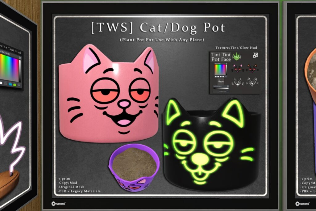 Cat/Dog Pot Decor, L$99