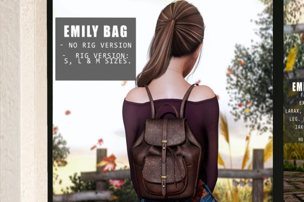 Emily Bag, L$250 each/L$650 FP