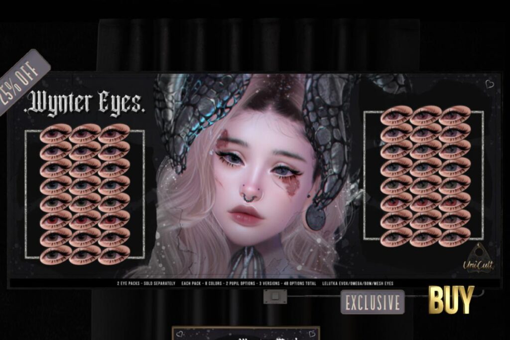 Wynter Eyes - Bom/EvoX/Mesh/Omega, L$262