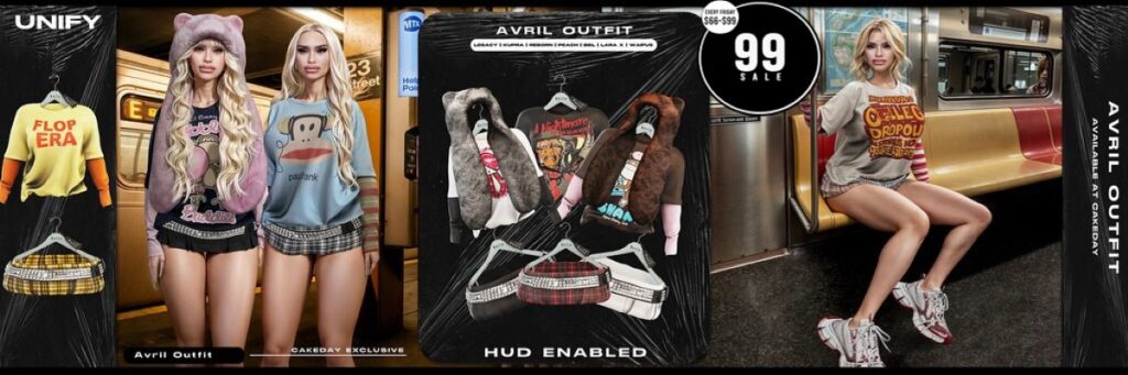 Avril Outfit - Inithium/Legacy/MaitreyaX/Peach/Reborn/Yentements/+mods	<a href="http://maps.secondlife.com/secondlife/Madura/184/107/1006" target="_blank">Teleport</a>