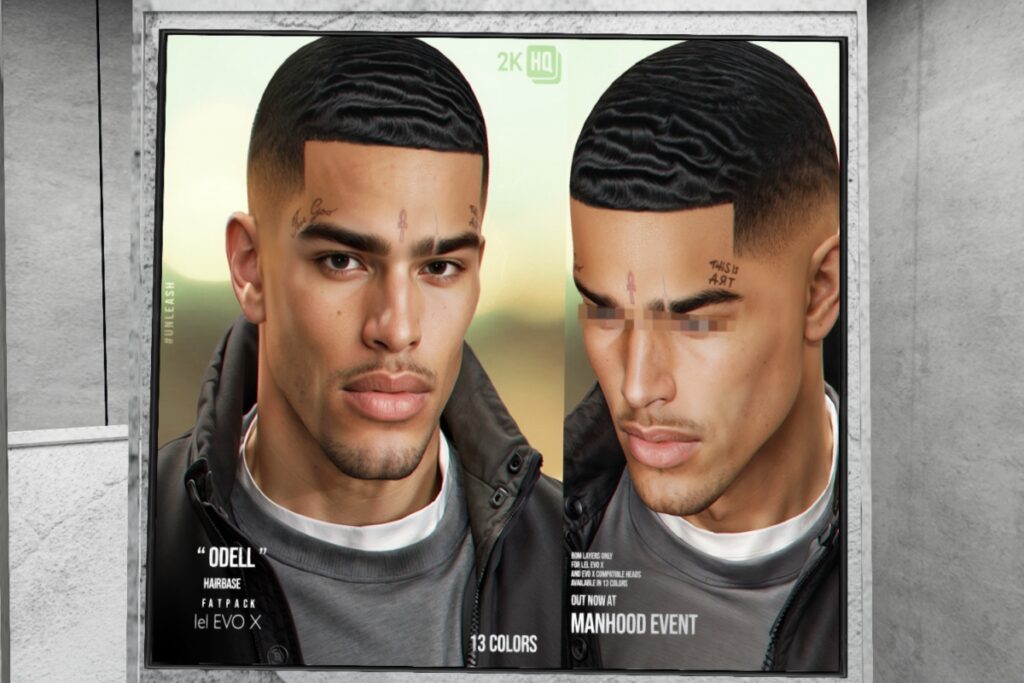 Odell Smooth Hairbase - EvoX, L$300