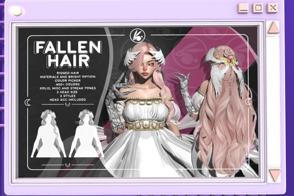 Fallen Hair, L$350 each/L$600 FP