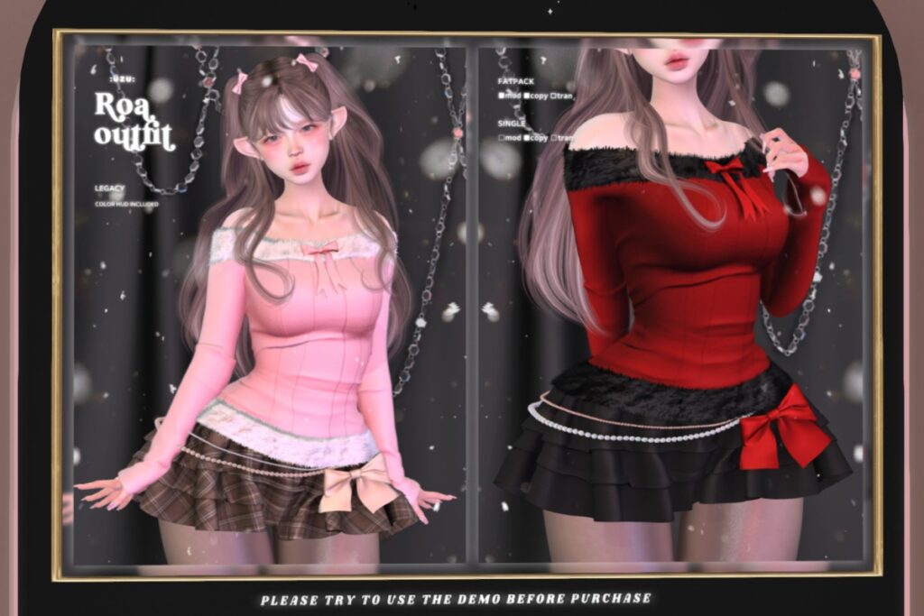 Roa Outfit - Legacy, L$290 each/L$1200 FP