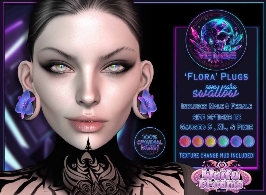 Flora Plugs - Swallow Gauged