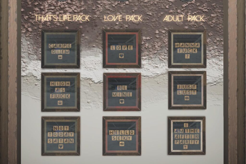 Games Frames, L$225 each