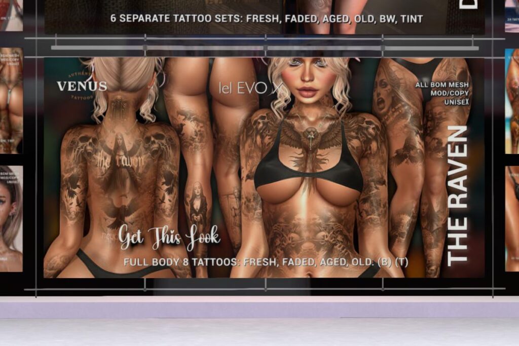 The Raven Tattoo - Evo X, L$800