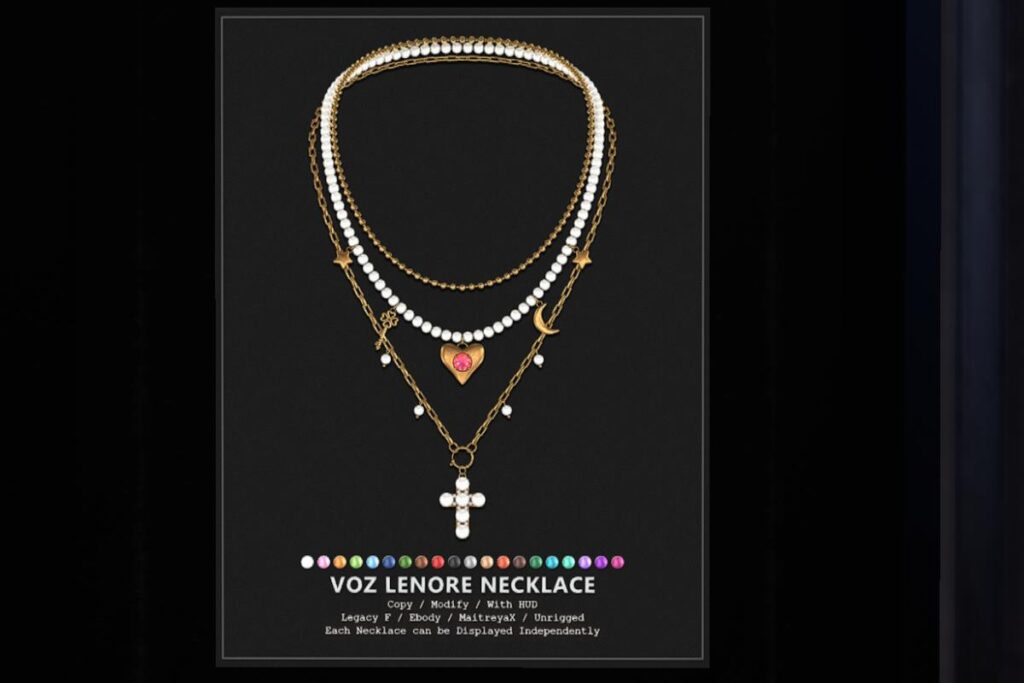 Lenore Necklace - Legacy/MaitreyaX/Reborn/Unrigged, L$350