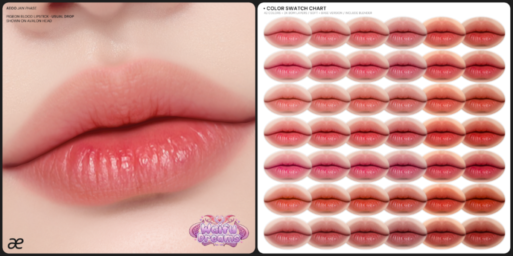 Pigeon Blood Lipstick - Demo for Fits