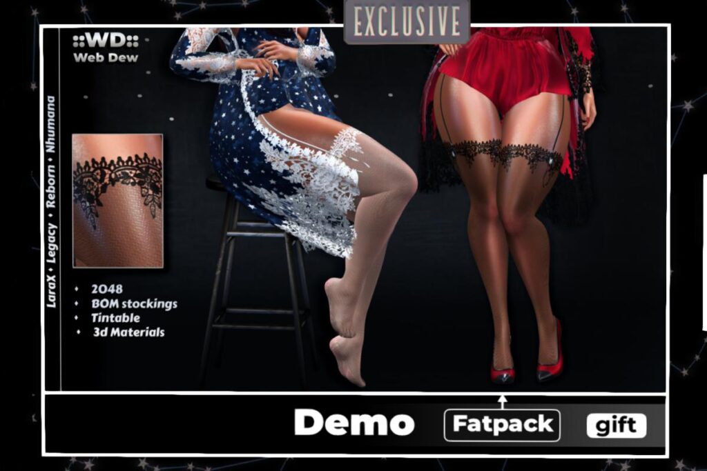 Bella Stockings - Legacy/MaitreyaX/Nhumana/Reborn/+mods, L$200