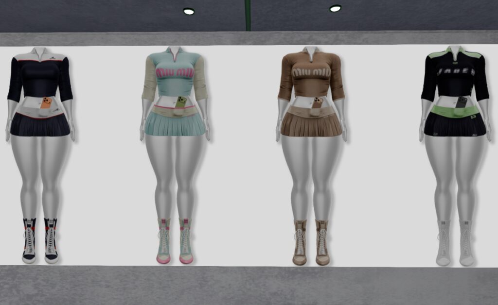 Tamia Top, Skirt, &amp; Shoes - No Sizes Listed, L$300 each/L$999-L$1299 each FP/L$2000 MP