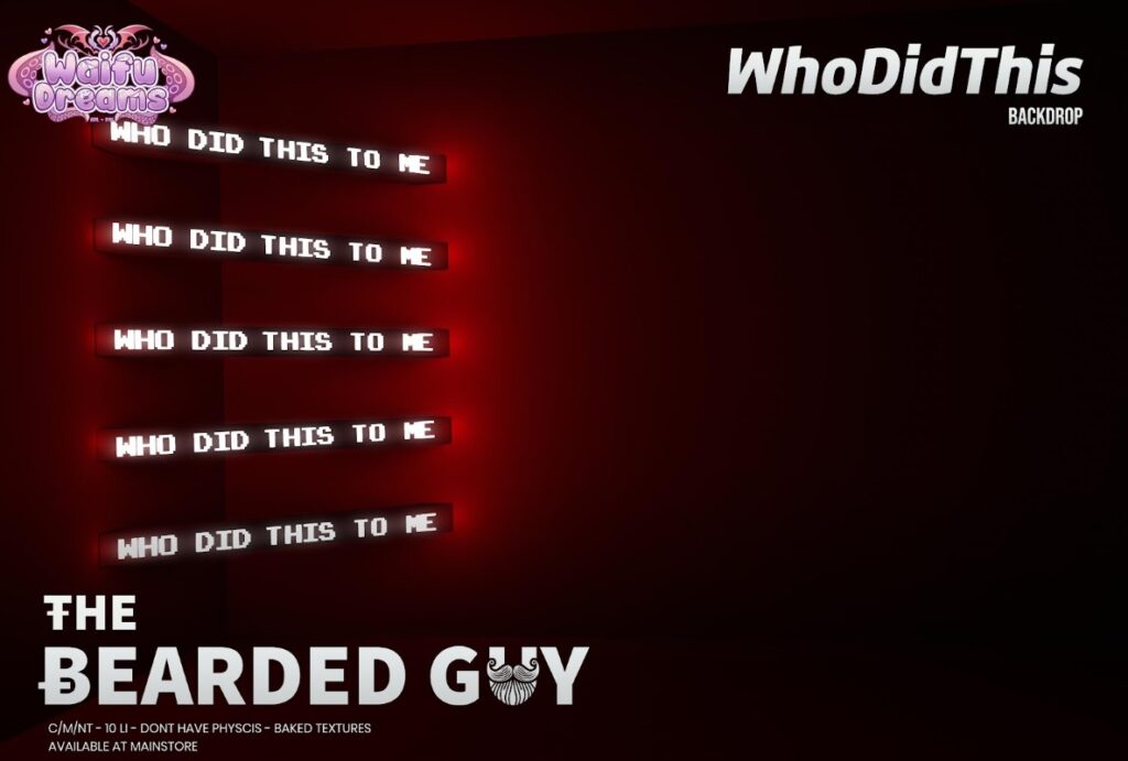 Who Did This Red Backdrop