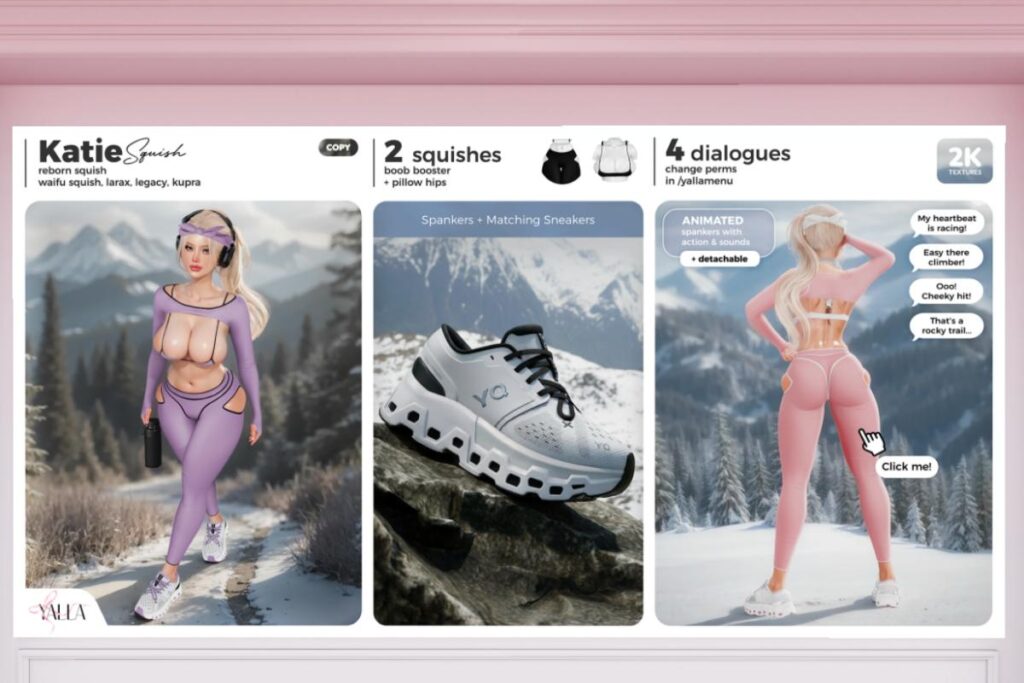 Katie Bandana, Shrug, Bra, Leggings and Shoes - Inithium/Legacy/MaitreyaX/Reborn/+mods, L$399-L$499 each/L$499-L$1999 each FP/L$4999 MP