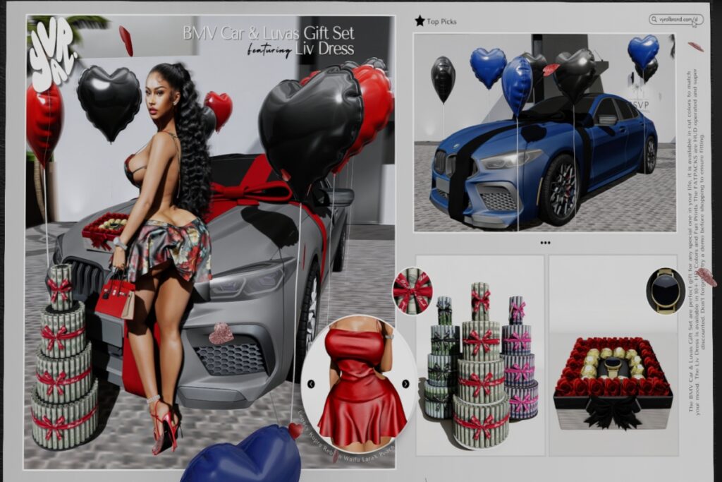 BMV Car Gift, L$500 each/$1299 FP