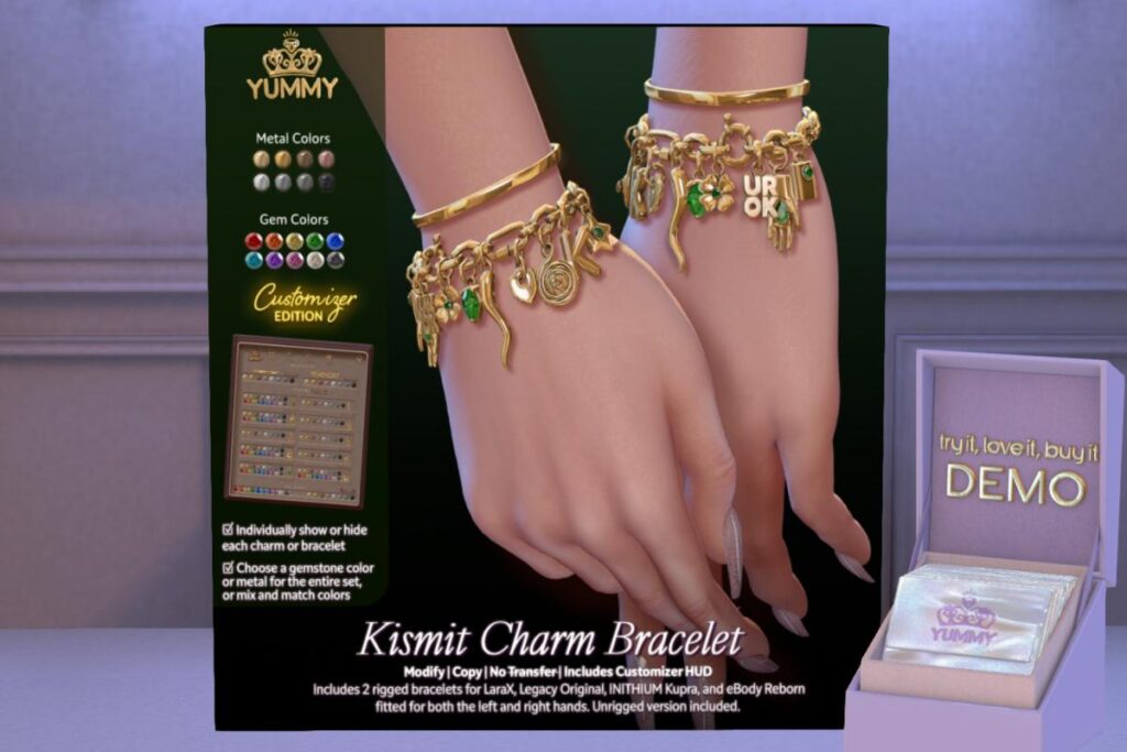 Kismet Charm Bracelet - Inithium/Legacy/MaitreyaX/Reborn, L$388