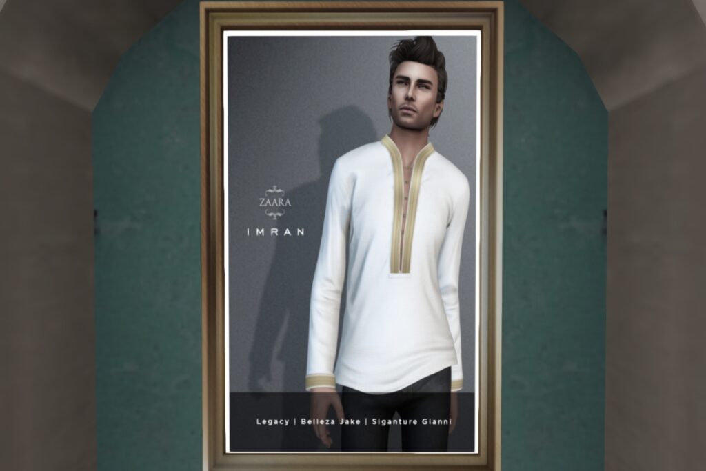 Imran Kurta - Gianni/Jake/Legacy	<a href="http://maps.secondlife.com/secondlife/Zaara/119/99/37" target="_blank">Teleport</a>
