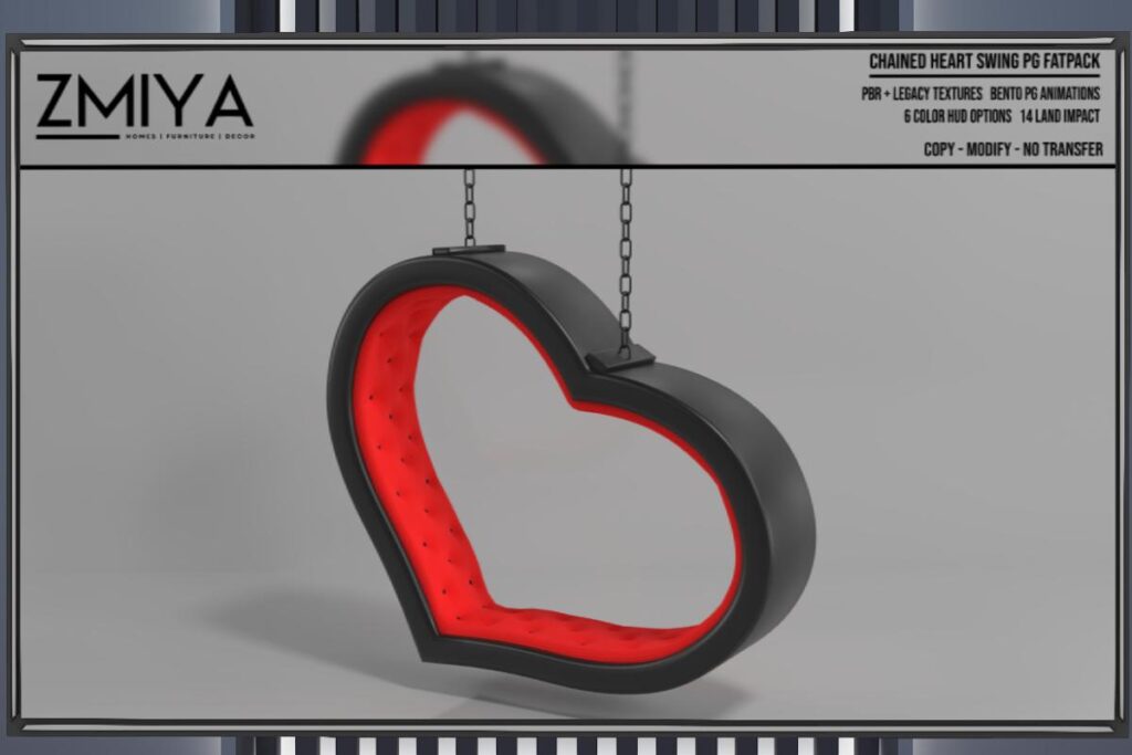 Chained Heart Swing Adult, L$750