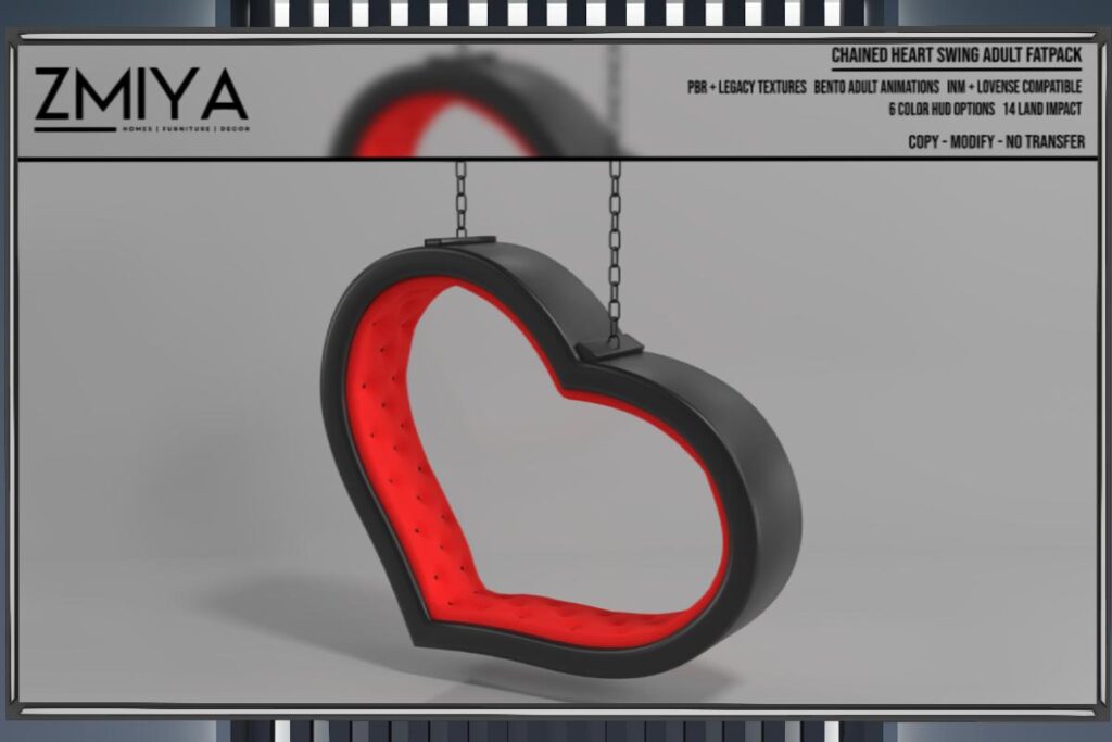 Chained Heart Swing PG, L$500