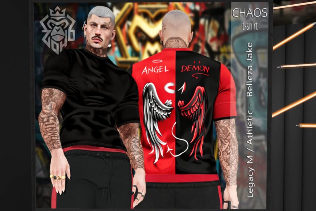 Chaos T-Shirt - Jake/Legacy, L$220 each/L$1199 FP