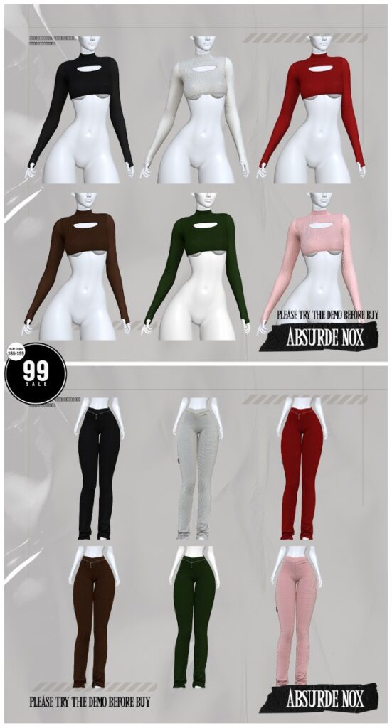 La Ligne Top &amp; Pants - Ayla/Legacy/MaitreyaX/Reborn/+mods	<a href="http://maps.secondlife.com/secondlife/Silver%20City/187/195/1802" target="_blank">Teleport</a>