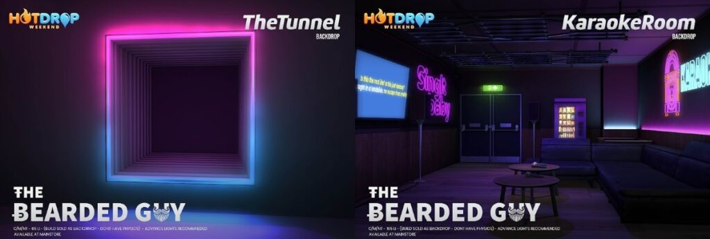 The Tunnel &amp; Karaoke Room Backdrops